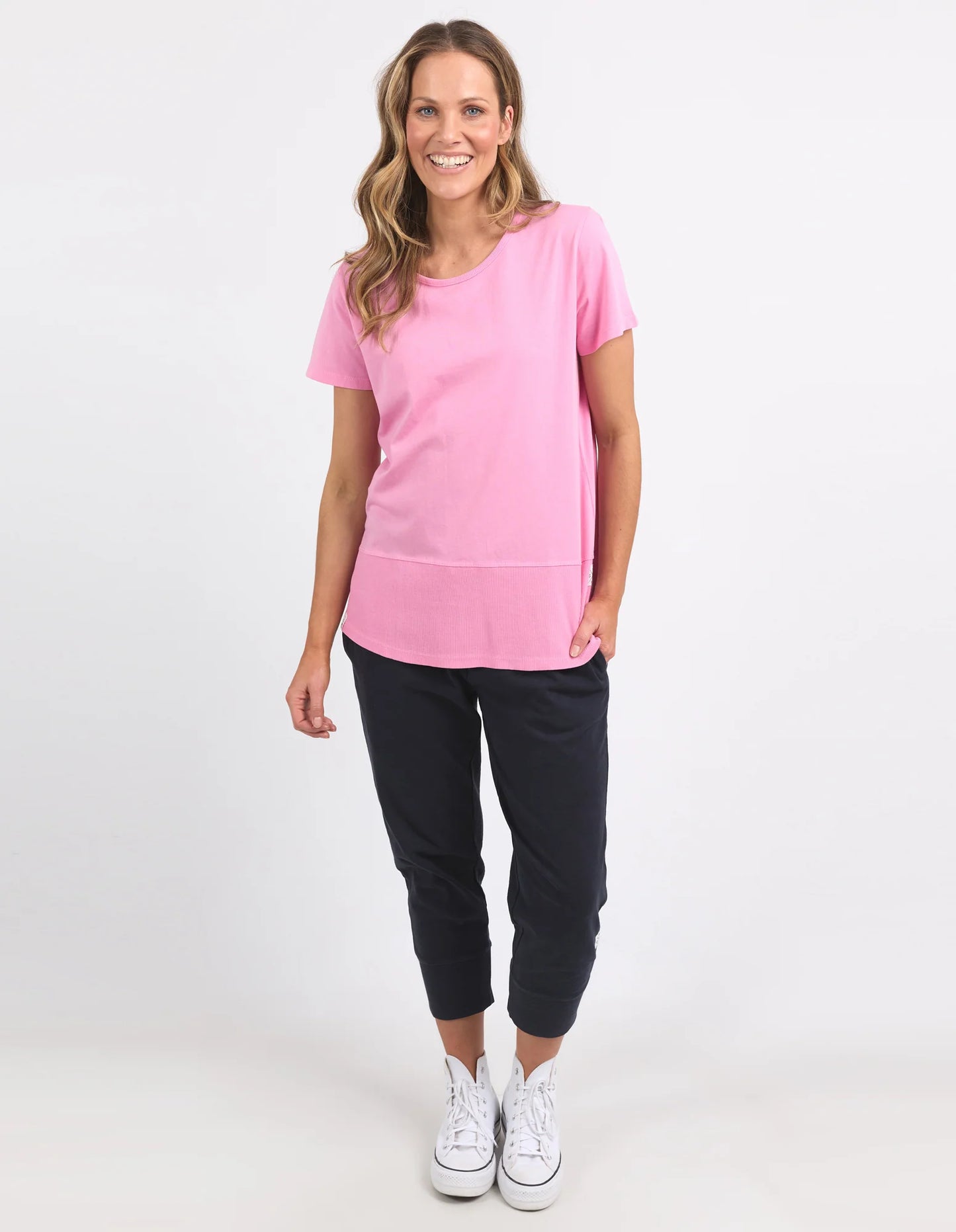 Rib Short Sleeve Tee