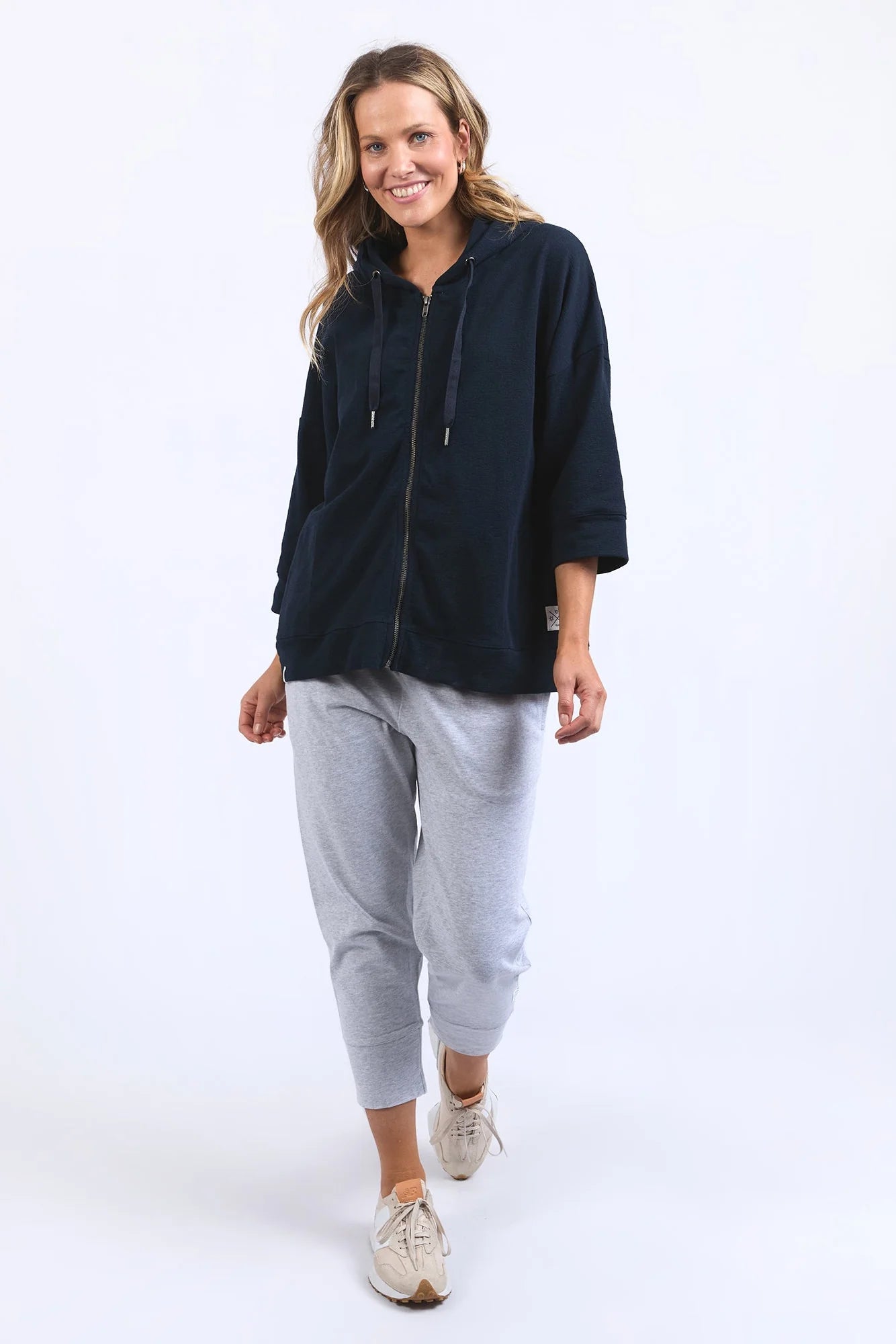 Beachy Long Slv Zip Hoodie