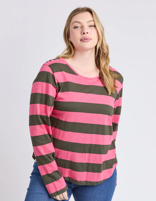 Spritz Stripe Long Sleeve Tee