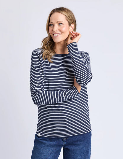 Hayley Rib Long Slv Tee