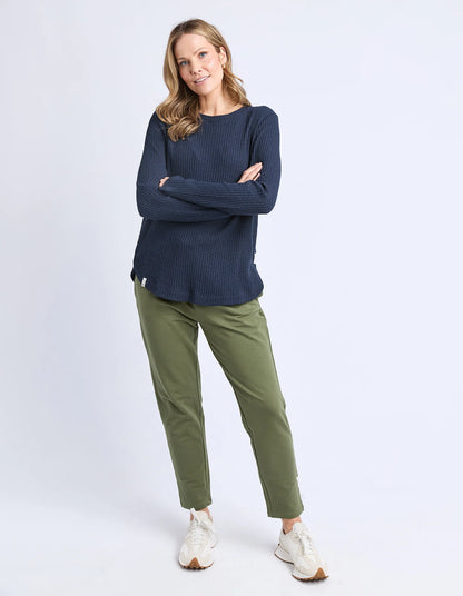 Veronica Long Slv Rib Tee
