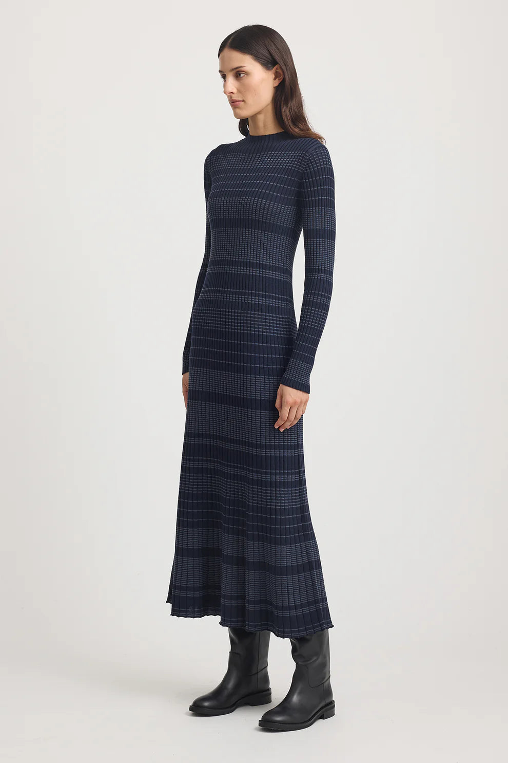 Gradient Stripe Dress