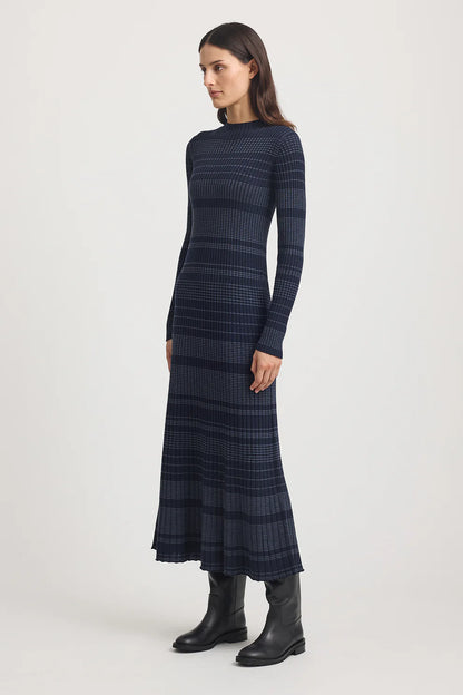 Gradient Stripe Dress
