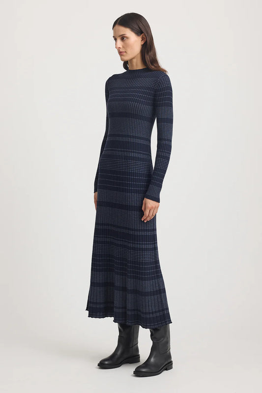Gradient Stripe Dress
