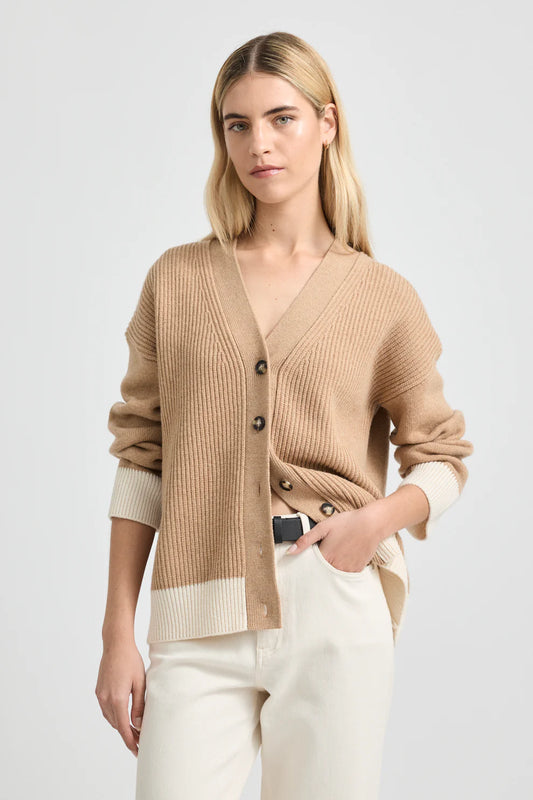 Contrast Trim Cardigan