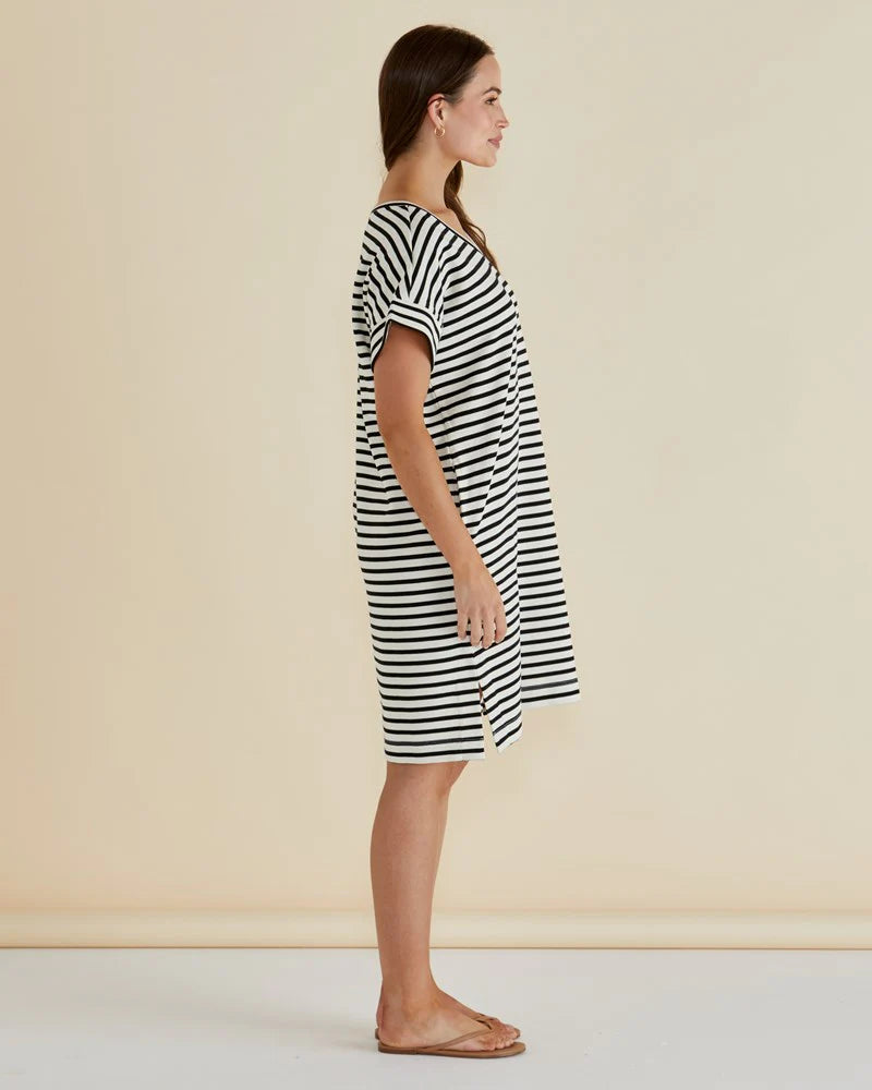 Elise V Neck Rib Dress