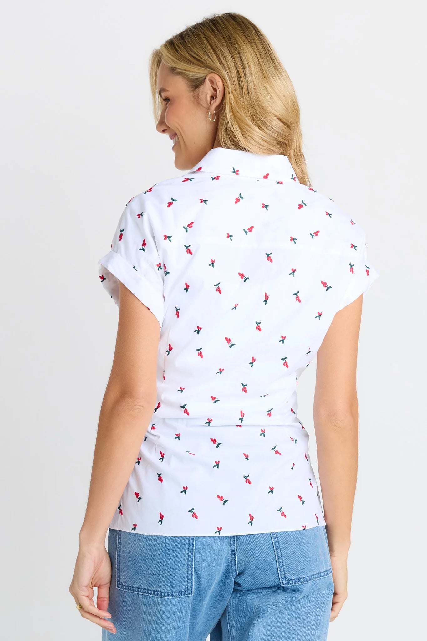 Scout Tie Shirt - Cherry