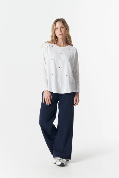 Cross Stitch Sweat Top