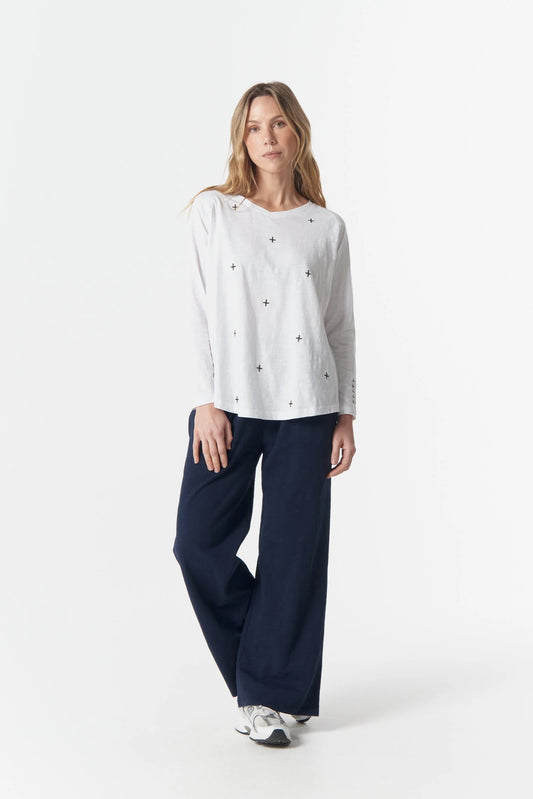 Cross Stitch Sweat Top