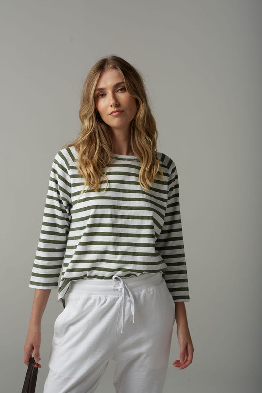 Stripe Raglan Tee