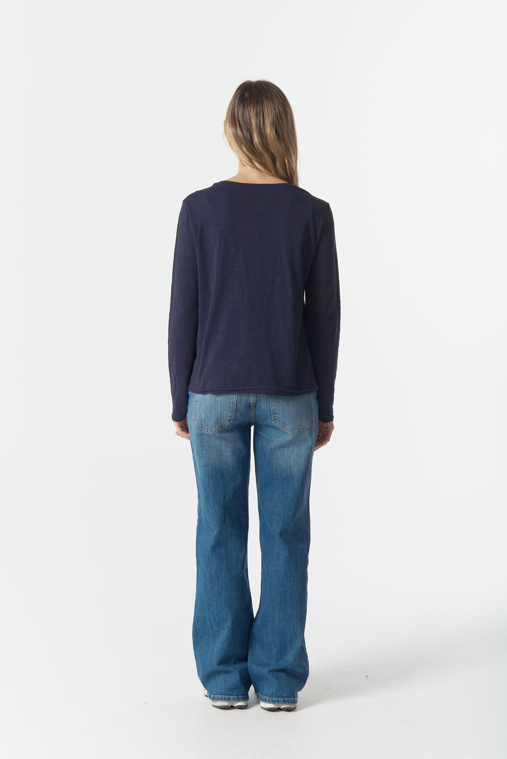 Front Split Long Slv Tee