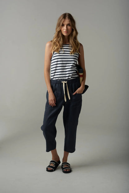 Linen Cropped Pant