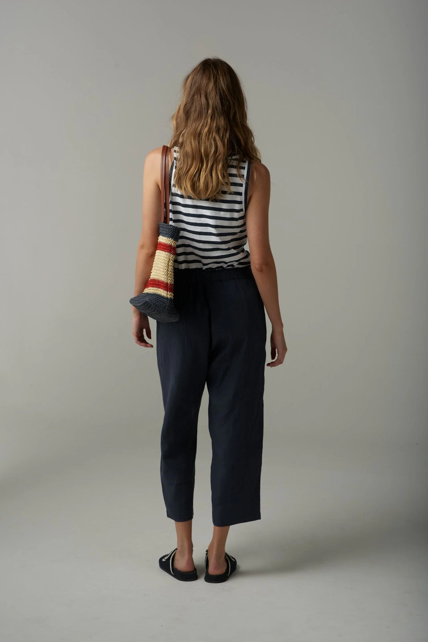 Linen Cropped Pant