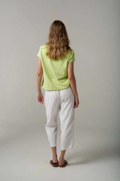 Linen Cropped Pant