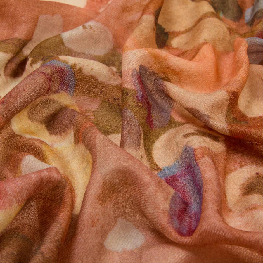 Crimson Wool Scarf
