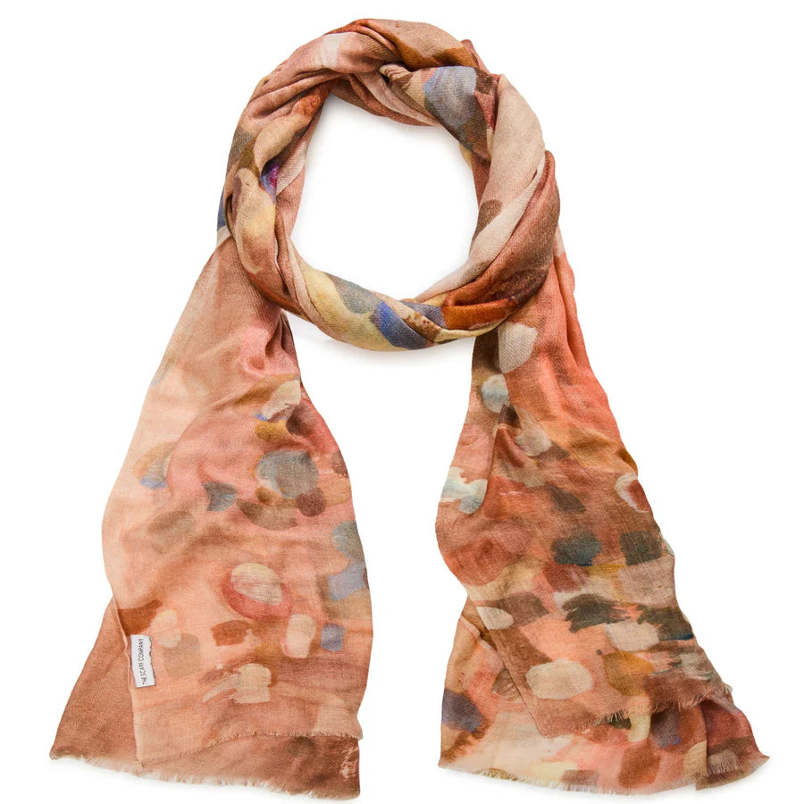 Crimson Wool Scarf