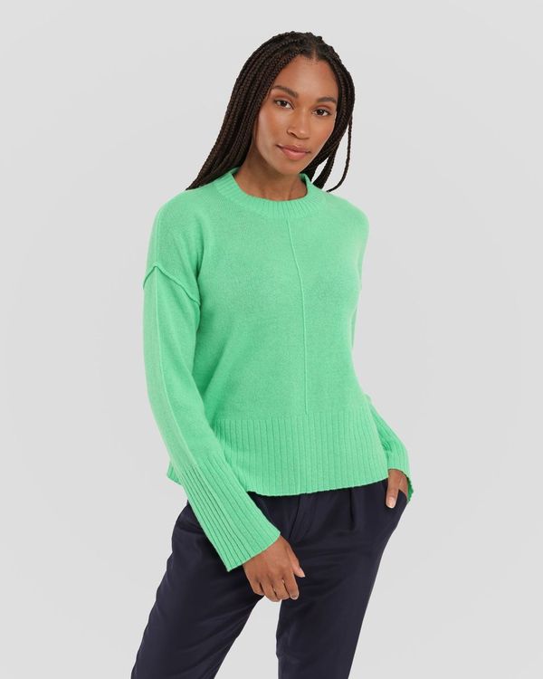 Cashmere Boxy Crew Knit