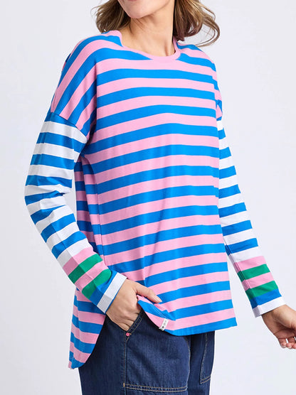 Taffy Stripe Long Slv Tee