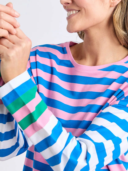Taffy Stripe Long Slv Tee