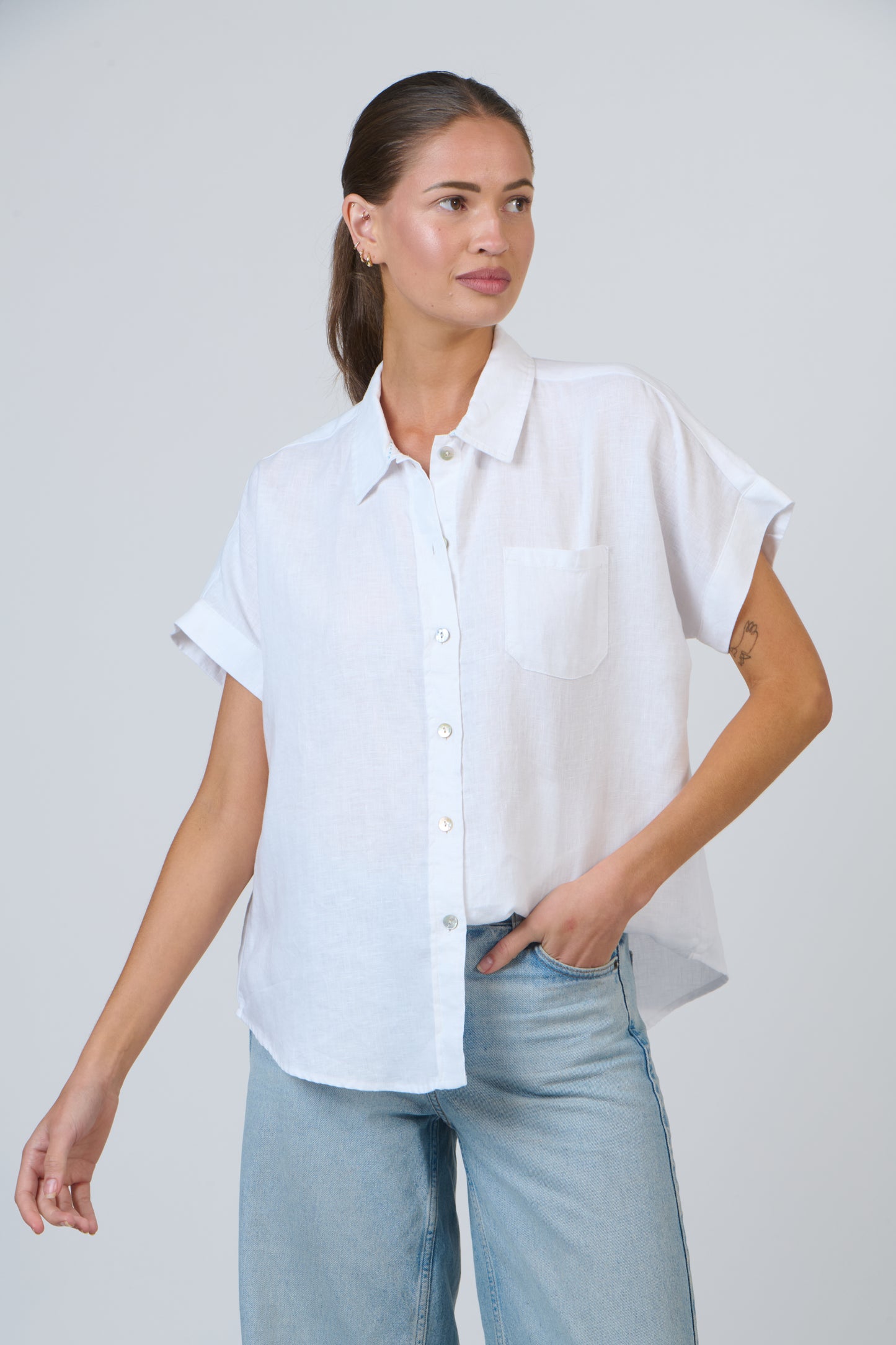 Blanche Short Slv Shirt