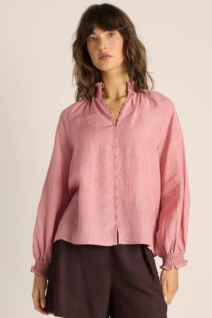 Lani Shirred Blouse