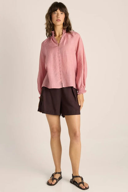 Lani Shirred Blouse