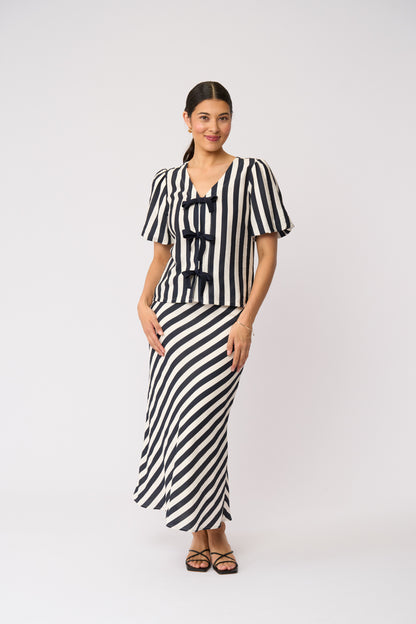 Stripe Right Skirt
