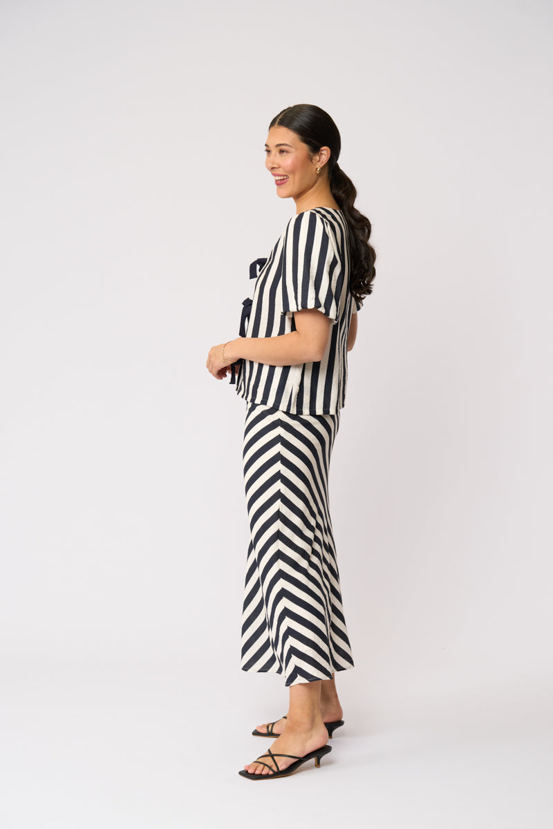 Stripe Right Skirt
