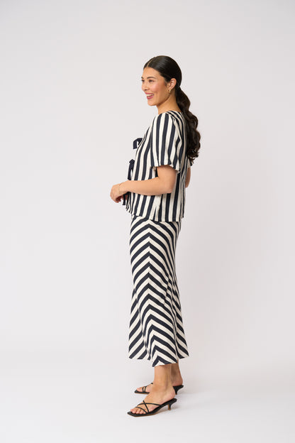 Stripe Right Skirt