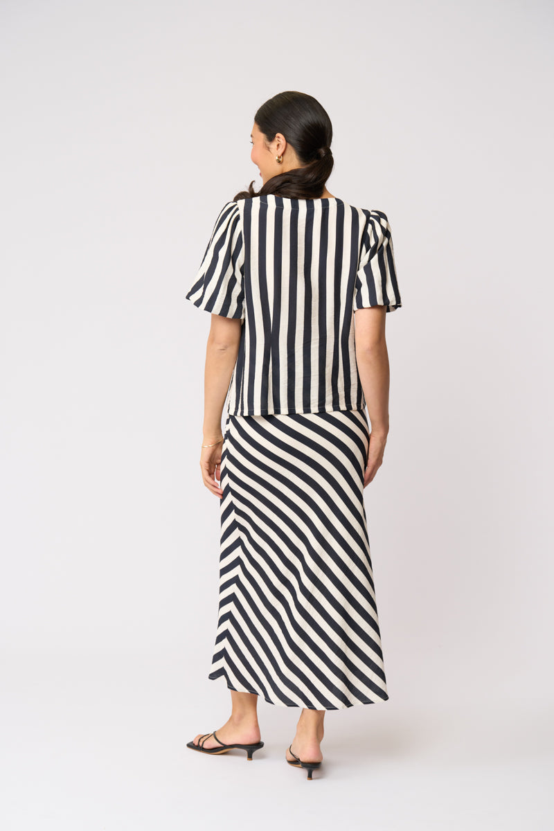 Stripe Right Skirt