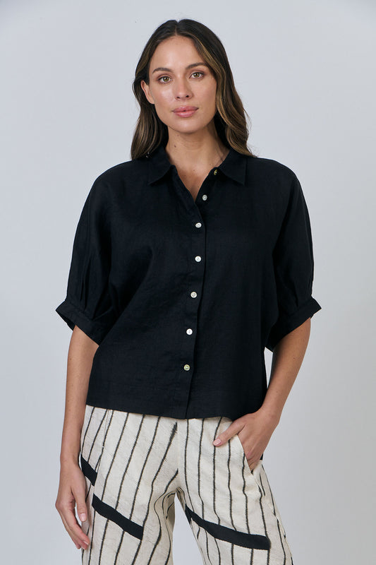 Linen Collared Shirt