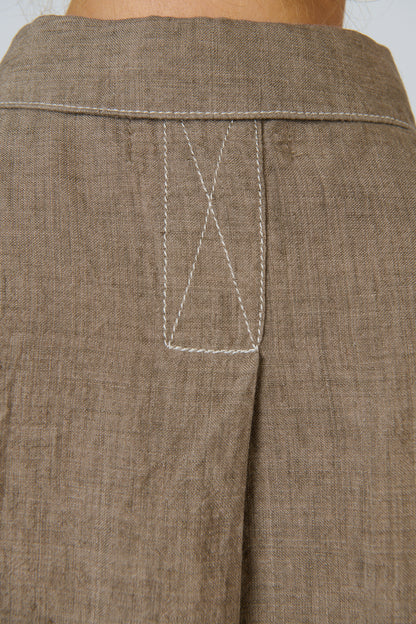Collared Linen Top
