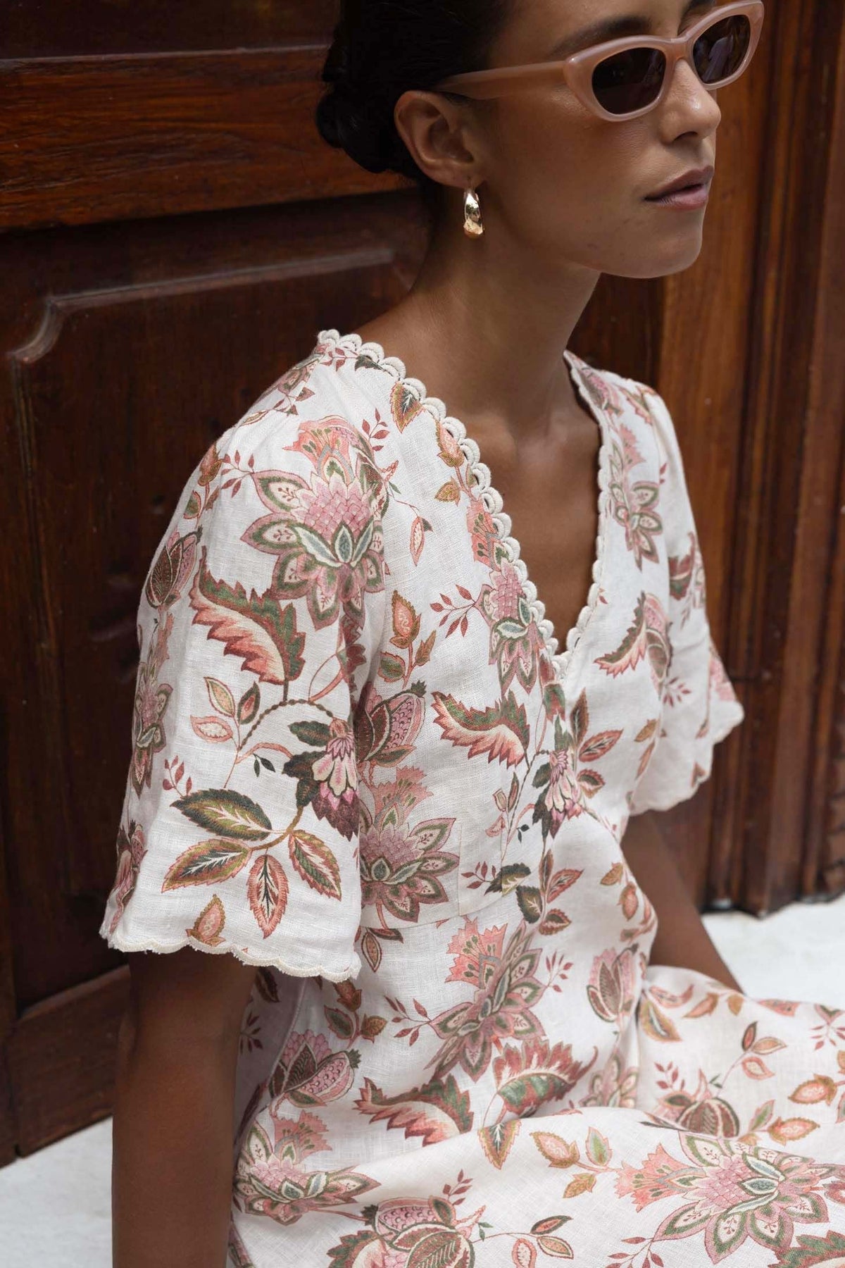 Bohemiam Rose Midi Dress