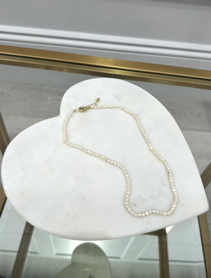 Tiny Pearl Strand Necklace