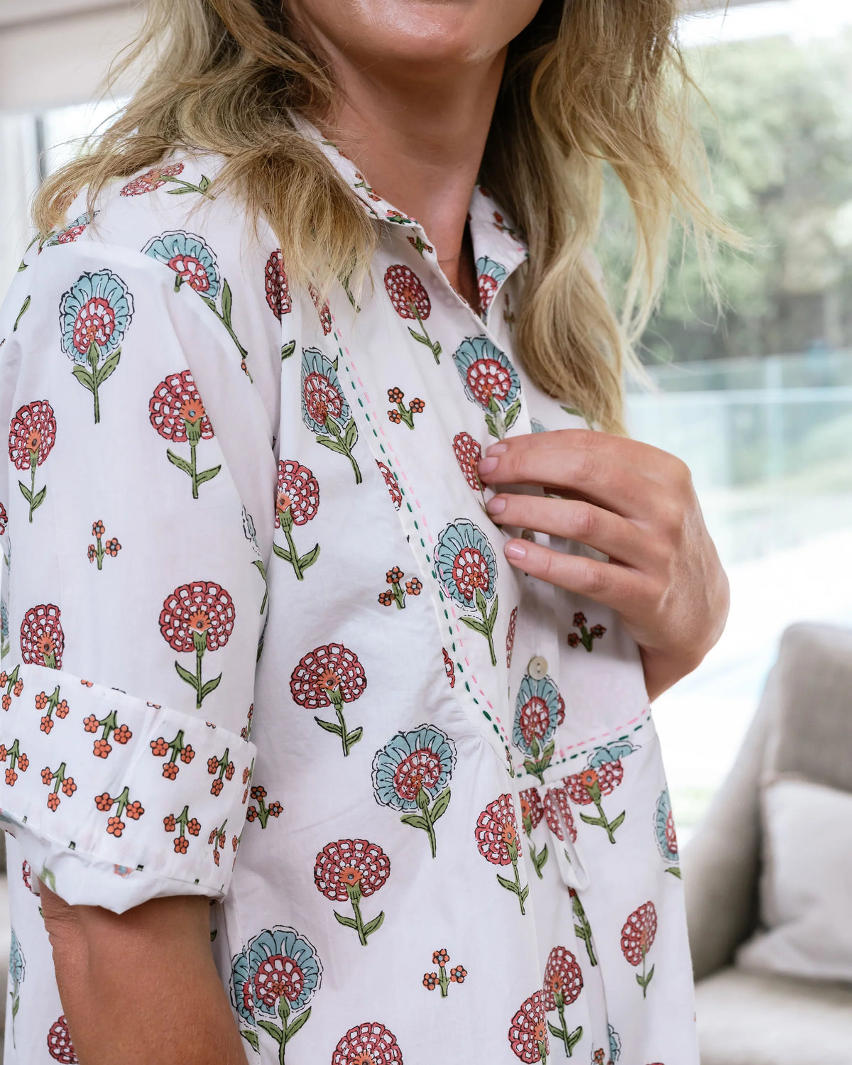 Happy Poppy Midi Shirtdress