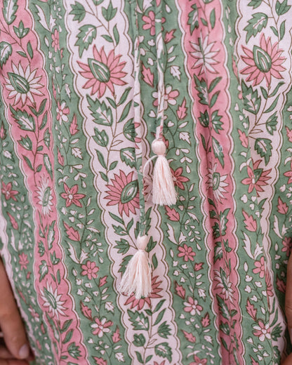 Folk Floral Maxi Dress