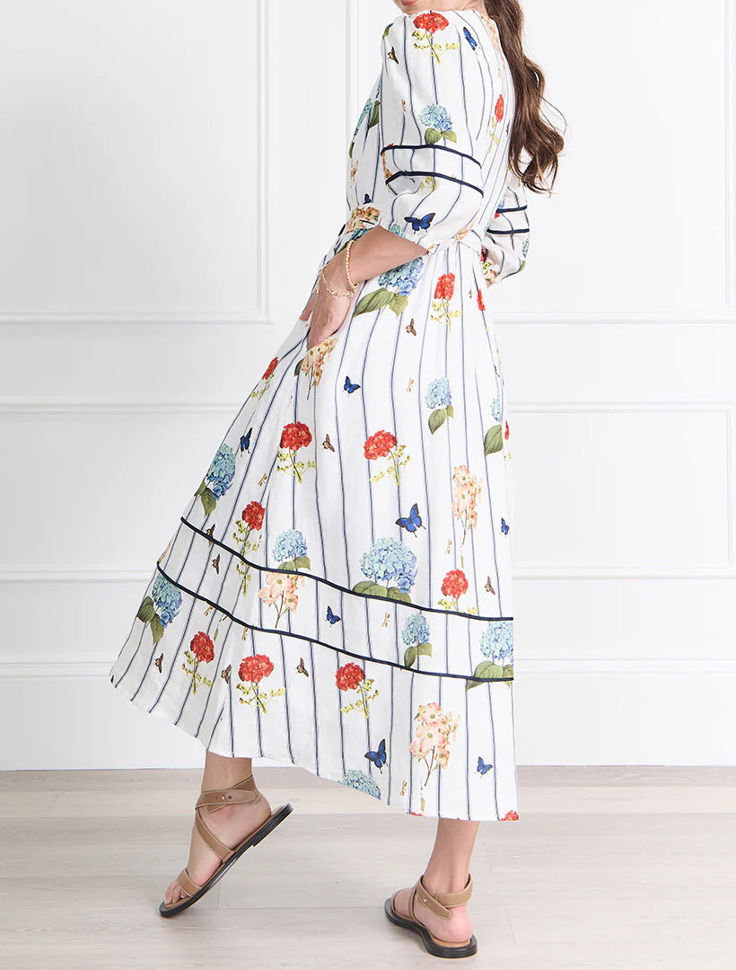 Jardinaire Linen Dress