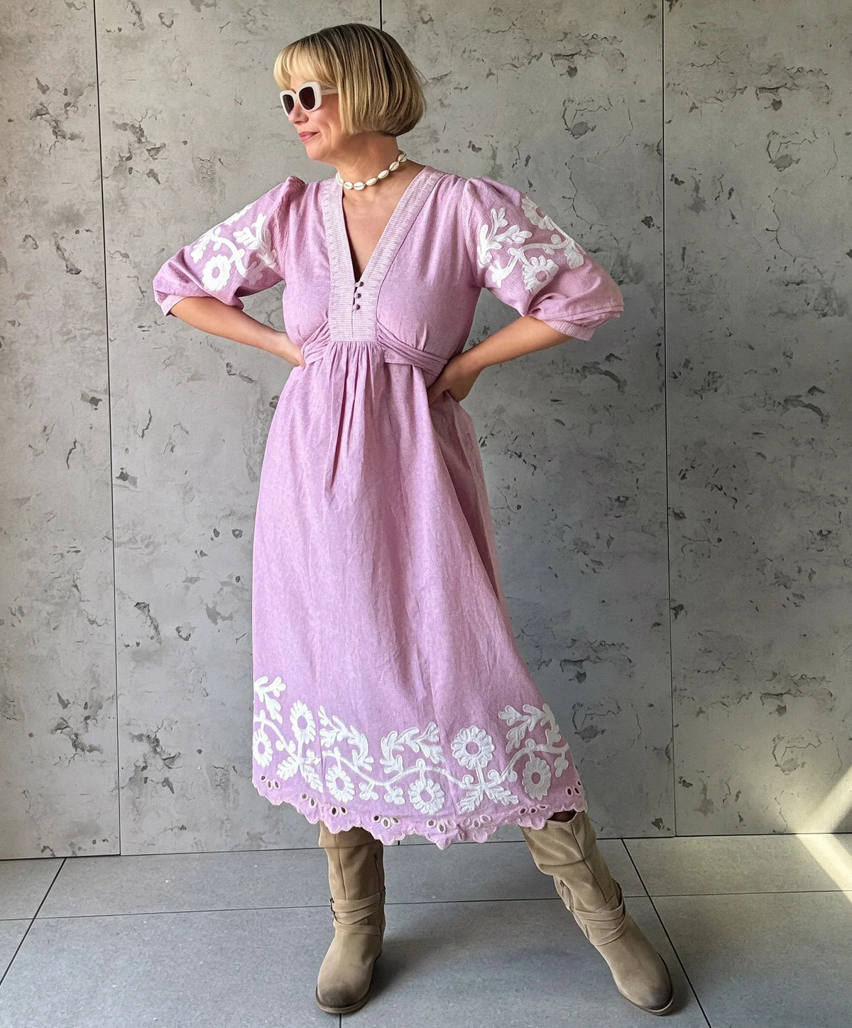 Begonia Cotton Dress