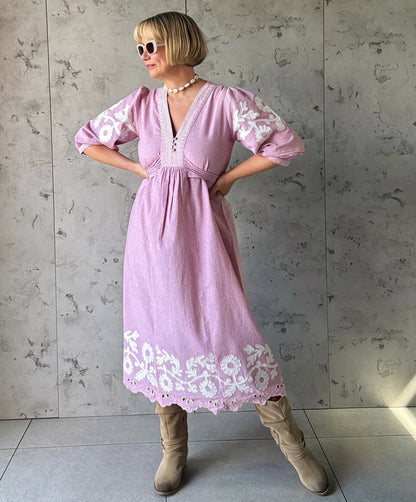 Begonia Cotton Dress
