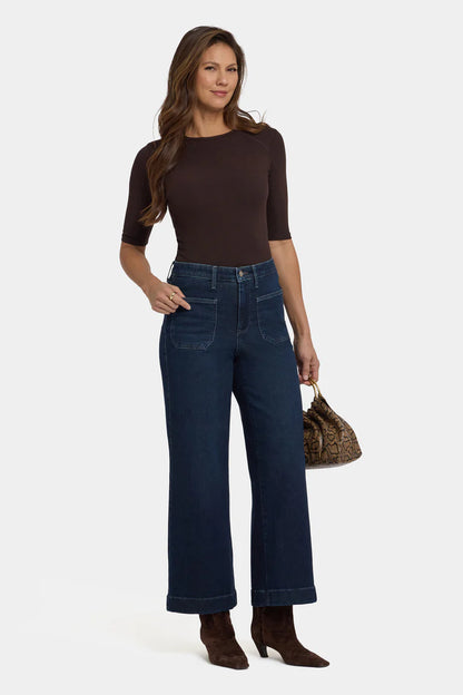 Teresa Ankle Patch Pocket Jeans