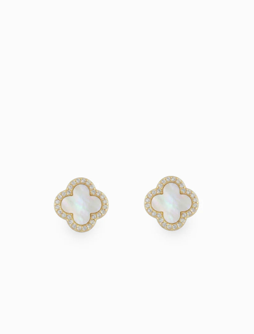 Clover Clip On Earrings