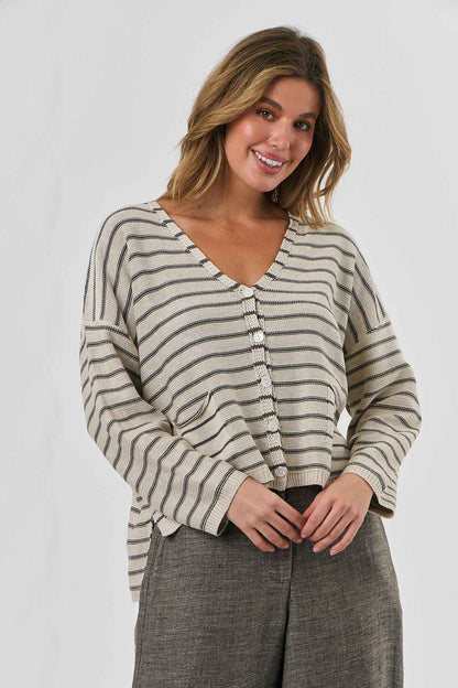 Stripe Cardigan