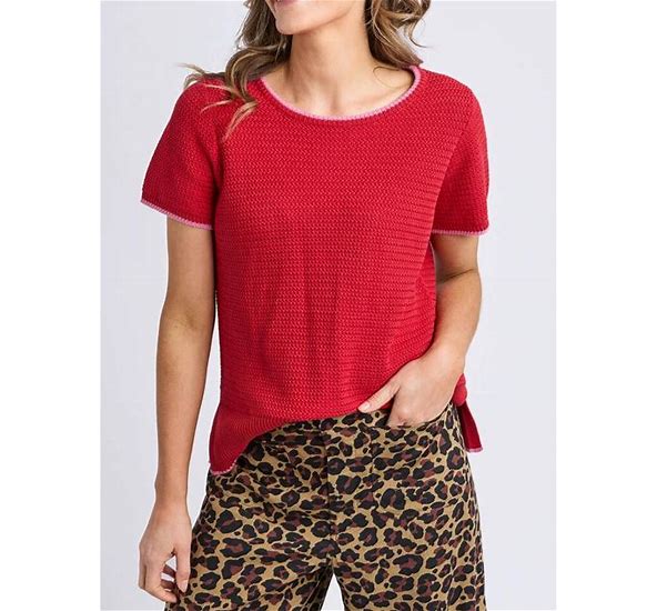 Camellia Short Sleeve Knit