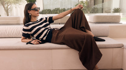 Darcey Stripe Knit Tee