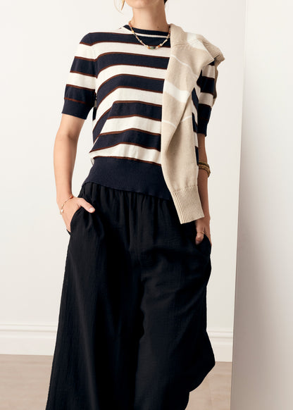 Darcey Stripe Knit Tee