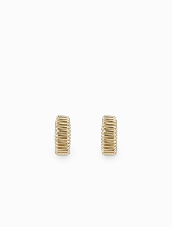 Ridged Hoop Earrings