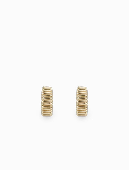 Ridged Hoop Earrings