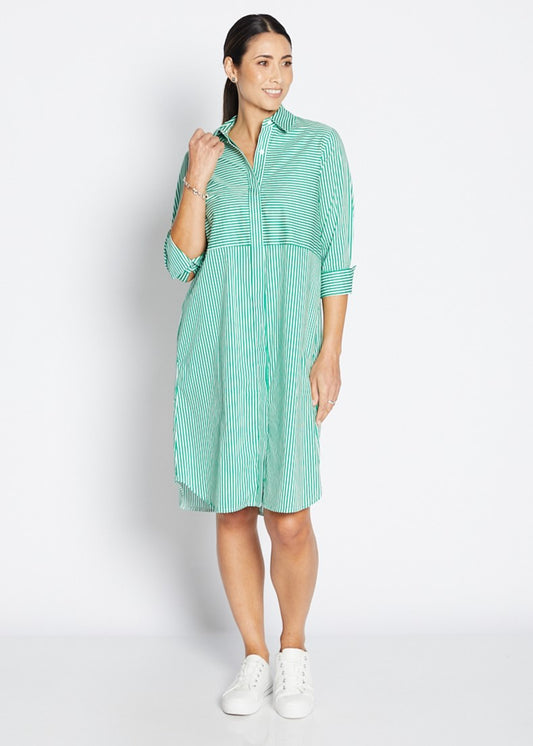 Stripe Shirtdress