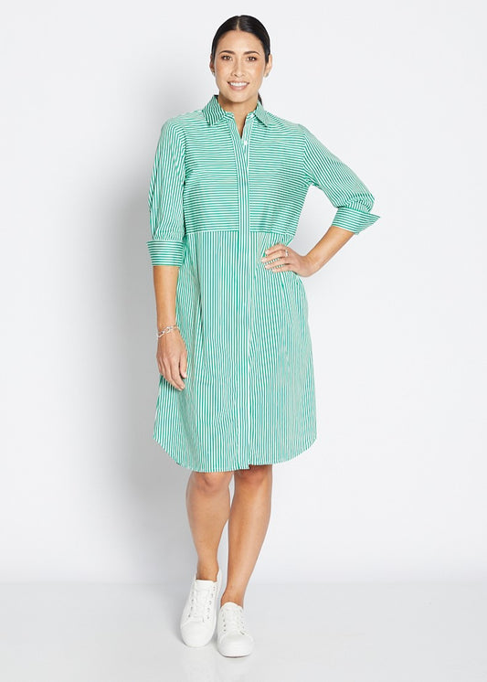 Stripe Shirtdress