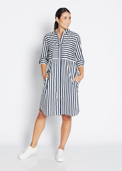 Stripe Shirtdress